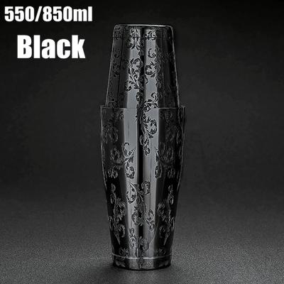 500ml/800ml Engraving Skull Stainless Steel Cocktail Boston Bar Shaker Bar Tools Barware