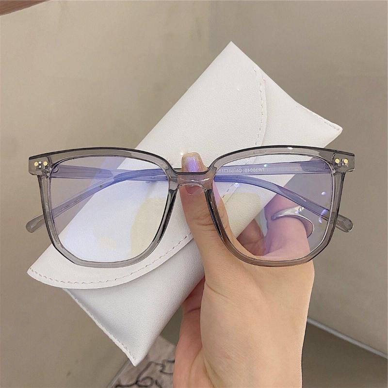 Anti Blue Light Anti Radiation Myopia Eyeglasses Trendy Near Sight Eyewear Eye Protection Flat Light Mirror 0-1.0-1.5-2.0 To-6.0