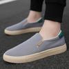 Fashion Casual Canvas Shoes Men's Summer Slip On Loafers For Men Flats Breathable Driving Shoes Male Cloth Walking Sneakers Board Shoe