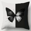 4Pcs, Pillowcase, 2D Flat Printing, Black And White Tones, Butterfly Theme, Suitable For Daily Gatherings, Holiday Activities, M