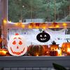 Halloween Pumpkin Lantern Spooky LED Light-up Curved Pumpkin Lamp with Sound for Trick or Treat Parties Indoor Outdoor Desktop Decor