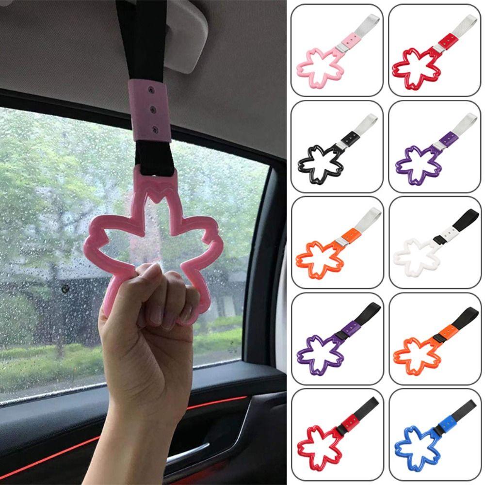 Decorative Handle Charm Car Hand Pull Ring Handle Strap Rear Bumper Warning Ring Car Handrail Belt