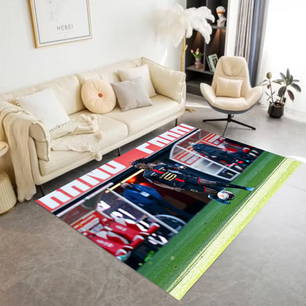Football Player Action Floor Rug Office Rug Suitable for Hallway Decorate room Study room Playrooms Antislip Carpet Office home decor