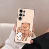 Милый Чехол Для Телефона Bubu Dudu Для Samsung Galaxy S25 S24 S22 S23 Ultra S21 S20 Plus 5G Матовый Нескользящий Полностью Закрывающий Мягкий Чехол