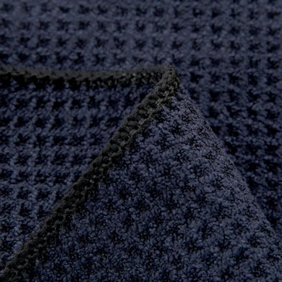 Rectangular Plaid Texture Cleaning Towel with Carabiner High Water Absorption Golf Club Towel