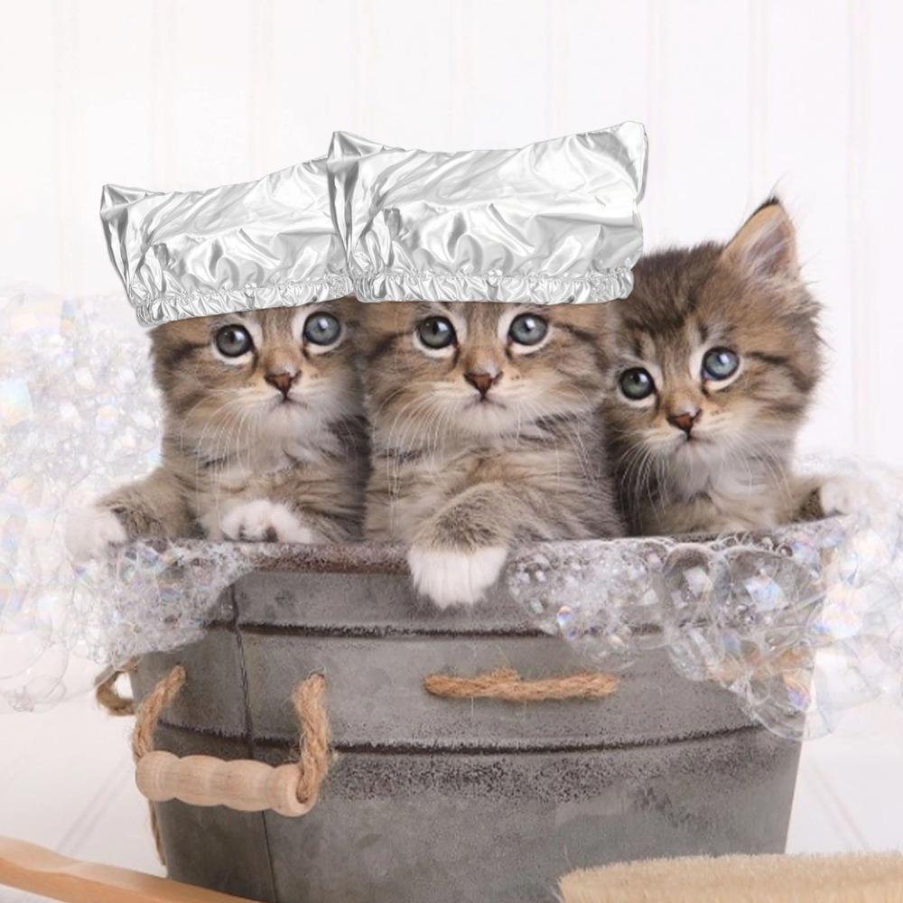 Protective Pet Bath Hat Dual-use Cat Bath Cap Easy-wear Pet Grooming Cap Cat Cleaning