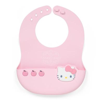 [Sanrio] Детский фартук для младенцев, силиконовый нагрудник Hello Kitty, нагрудник для еды, пролитая еда, детский подарок для младенцев 600571