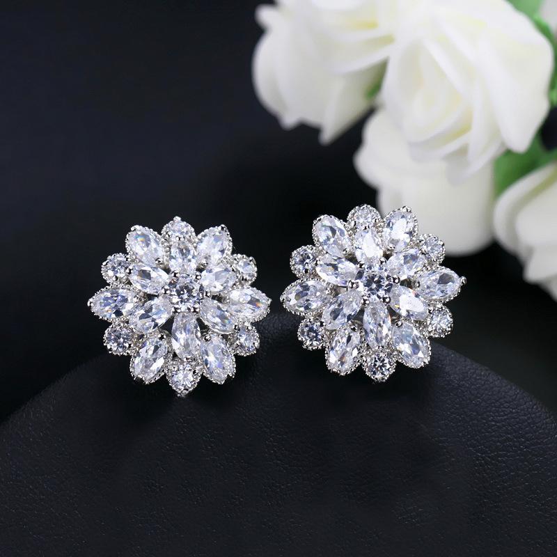 Подвеска из розового циркона, набор из двух предметов: ожерелье и серьги-пусеты, цепочка-снежинка для ключицы.