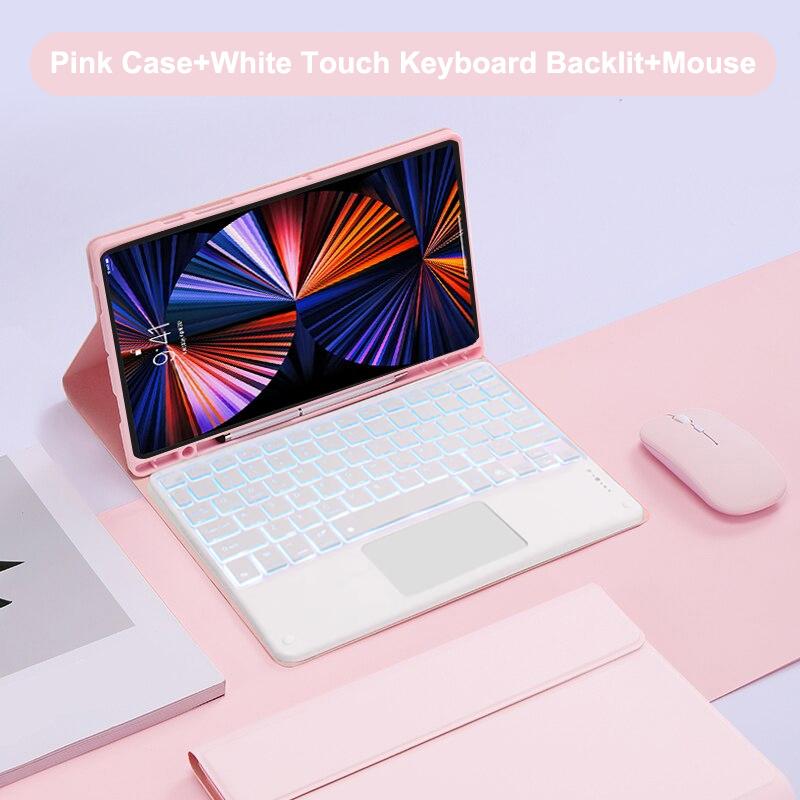 Case Keyboard For iPad Air Pro 11 13 2024,For iPad 10.2 7/8/9th 10th Generation Air 4 5 Pro 11 12.9 Cover With Backlit Keyboard