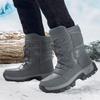 Winter Large Size Outdoor Snow Boots Men's Shoe Mid-tube Men Boots Hiking Shoes Men Non-slip Warm Shoes Man Botas Altas Botines