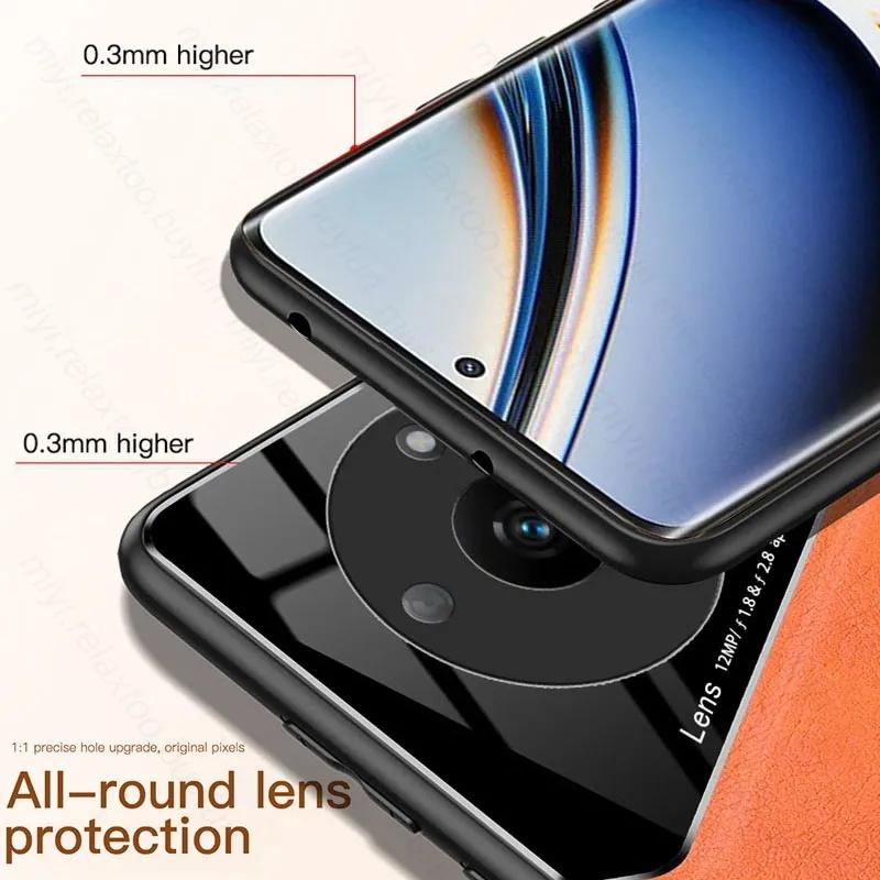 Чехол-держатель с магнитной присоской для Realme 13 12 Pro Plus 11 Pro+ 11x 5G Защитная крышка Ударопрочная рамка Coque Fundas