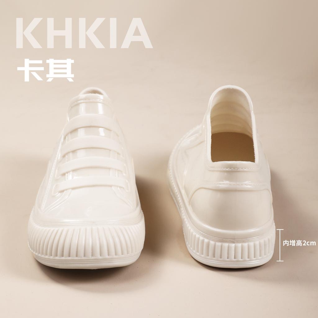 Rain shoes women's fashion outer wear anti-adult soft sole wear-resistant not tired feet shallow mouth shoes thickened new shoes