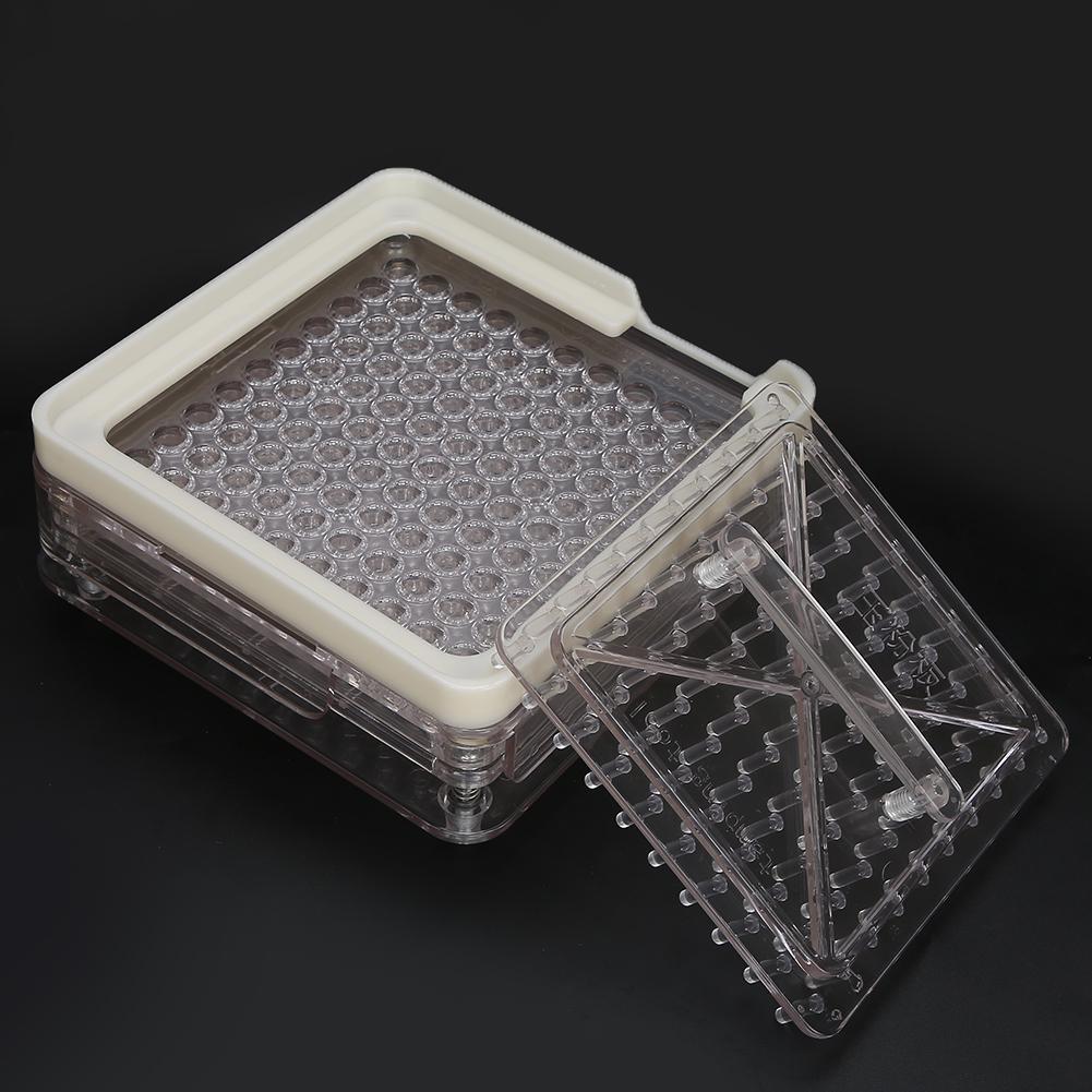 0 # 100 отверстий капсульная наполнительная пластина для порошка акриловая прозрачная капсула ручной инструмент для наполнения