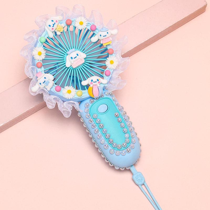 Children's DIY Mini Portable Fan Kit - Cream Glue & USB Handmade Handheld Fan