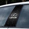 2pcs PVC Car Door Center Pillar Column Film Sticker Decor Auto Exterior Accessories For Lexus CT200h ES250 ES300h NX300h RX350