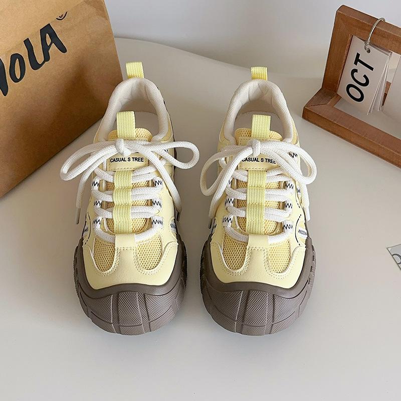 Американский альпинизм Женская обувь 2025 Платформа Папины кроссовки Универсальная обувь для хайкинга BE-6853