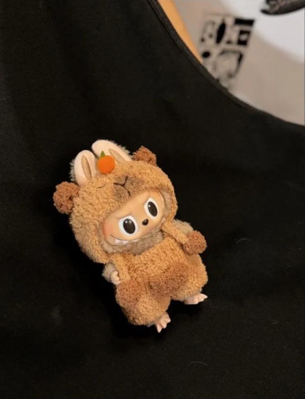 Кукольная одежда Labubu Three Generations - 17 см, наряды для кукол в виде бьющегося сердца, в виде макарон, из винила