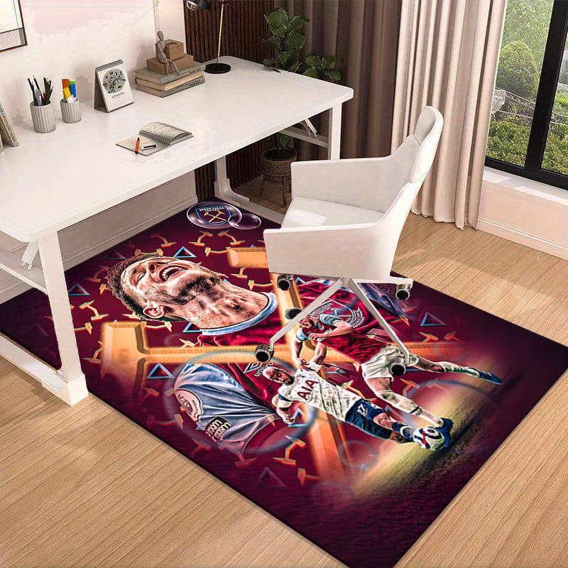 hammer Football Printed Area Rug for Office, Chair Rug, Decorative Carpet Floor Mat, Large Size Fan gifts Christmas gifts