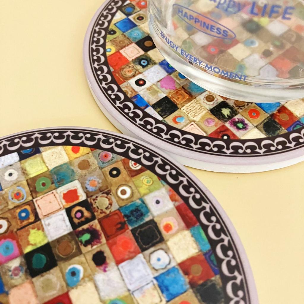 Керамические подставки в винтажном стиле, высокотемпературные держатели для чашек, противоскользящий коврик для кофейной кружки, многоразовая пробковая посуда, декор обеденного стола