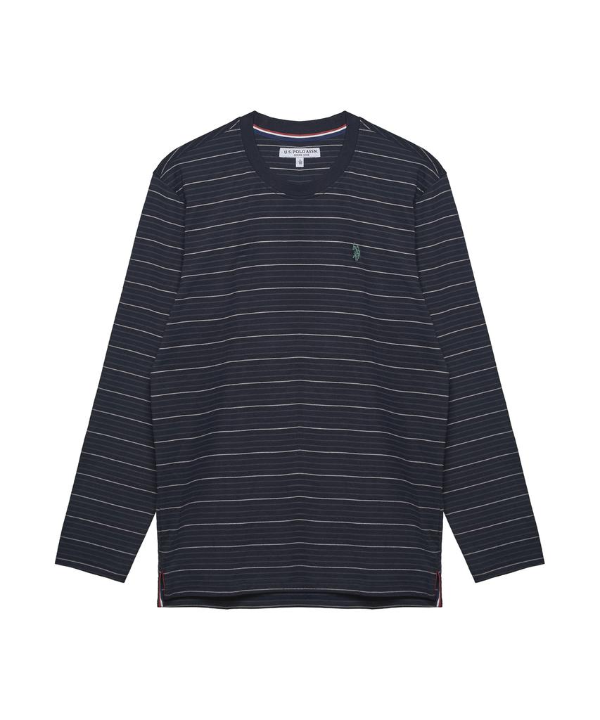USPOLOASSN Long Sleeve Cotton Round T-Shirt_Green St