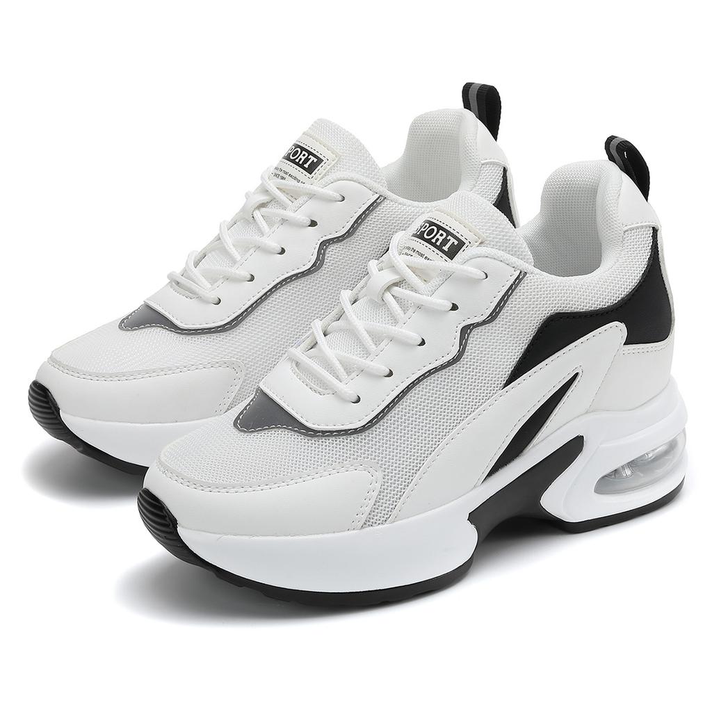 Весенние новые женские туфли на платформе с воздушной амортизацией, универсальные удобные повседневные туфли, женская спортивная обувь больших размеров