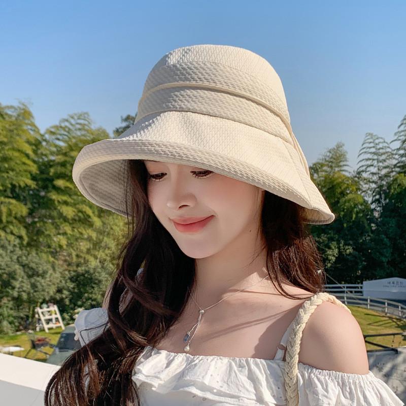 Summer Fashion Wide Brim Sun Hat With Large Sunshade For Women Outdoor Sun Protection