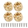 4Pcs Wheel Hex Hub Widen Brass Weight Wear Proof Wheel Hex Widen Adapter for 1.9in 2.2in Hub
