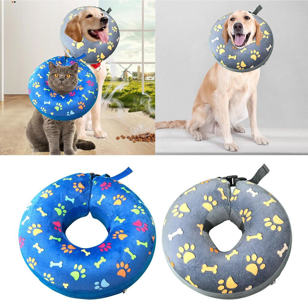 Удобный восстановительный конус-воротник для питомца с защитным слоем, надувной восстановительный воротник для питомцев, щенков, котят