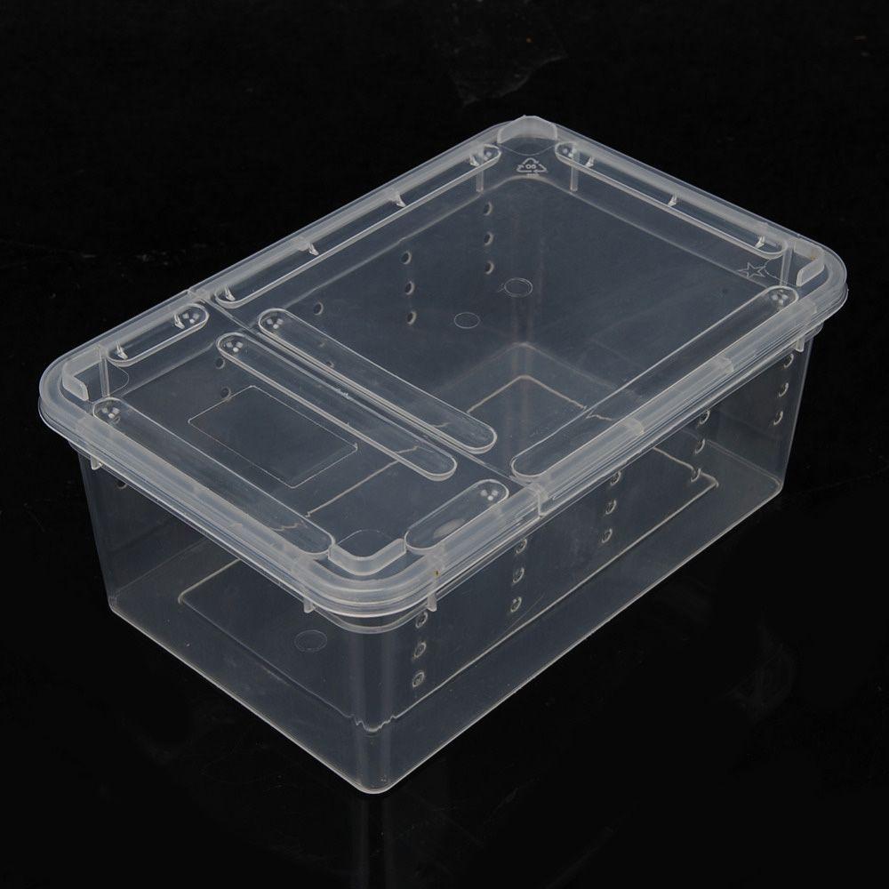 Reptile Frogs Tarantulas Snakes Breeding Insect Reptile Terrarium Living House Cage Feeding Box