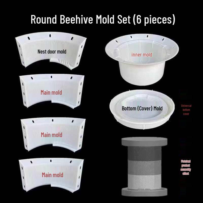 Cement Beehive Mold Set: Standard Beekeeping Tools for Chinese and Italian Bees