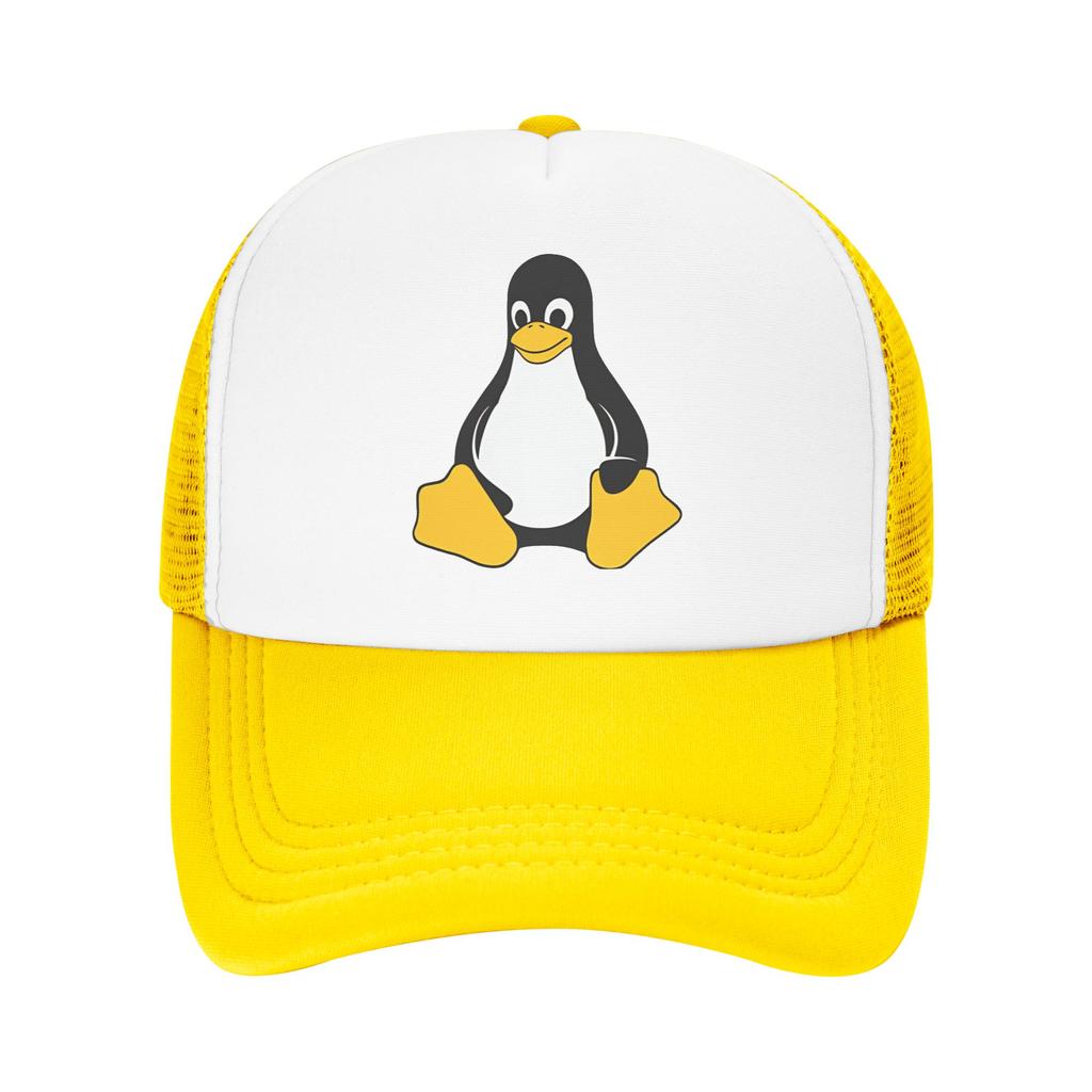 Summer Sun Hats Tux The Linux Penguin Baseball Cap Sun Hot Sale Trucker Hat Unisex Unisex Vintage Hiking Fishing Snapback Cap