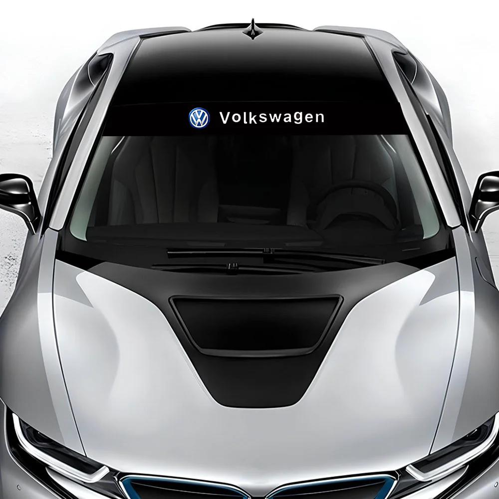 2026 Горячий Для Volkswagen VW Наклейка на стекло автомобиля 3D персонализированная наклейка на лобовое стекло Для Volkswagen Polo Passat B5 B6 B7 T4