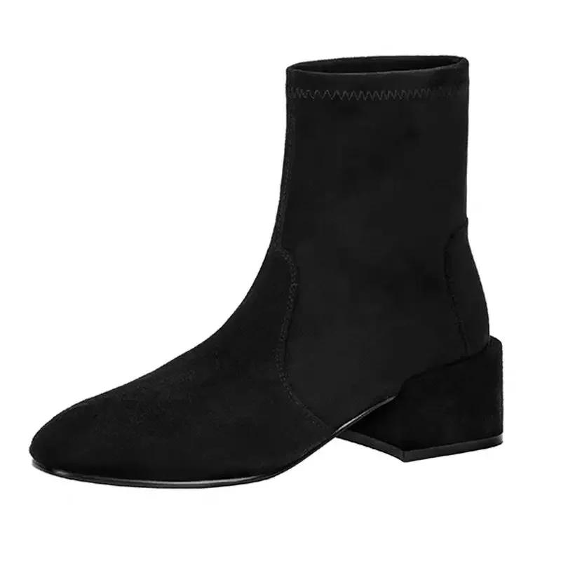 Autumn Booties New In Winter 2025 High Quality Female Short Shoes Footwear Comfortable and Elegant Chic Pu Women's Ankle Boots