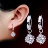 Women Korean Fashion Elegant 925 Silver Plated Anti-allergy Dangle Drop Earrings Female Ear Jewelry Xmas Gift