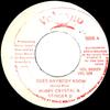 7-дюймовая пластинка BOBBY CRYSTAL STINGER D.  Кто-нибудь знает VOL028 Volcano Jamaica Reggae Ska Dub Б/У