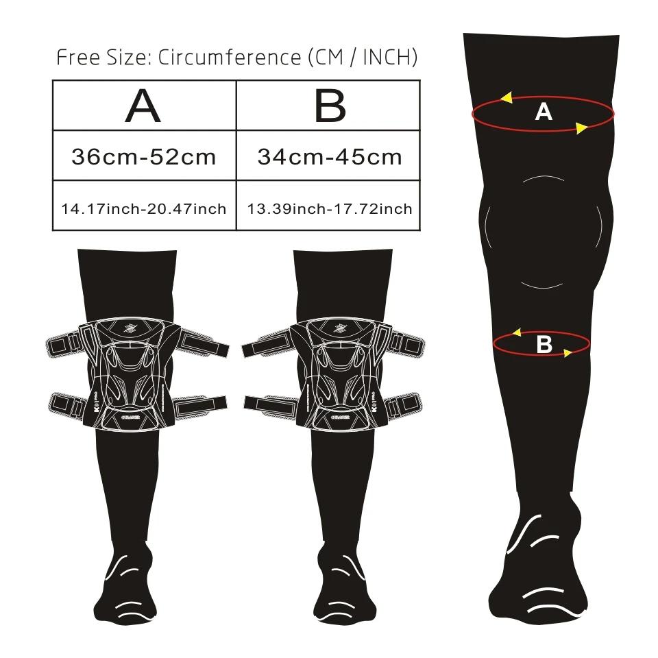 Cuirassier Protective Motorbike Kneepad Motocross Motorcycle Knee Pads MX Protector Night Reflective Racing Guards Protection