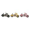 Decorative Figure DKD Home Decor 28 X 10 X 16 Cm Pink Motorbike Green Yellow Vintage (3 Pieces)