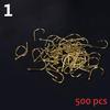 500 шт. джиг-крючки с отверстием для рыболовного крючка, коробка для рыболовных снастей, крючок из углеродистой стали