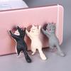 Mini Cat Sucker Design Phone Cartoon Statue Craft Home Car Decorative Smartphone Holder