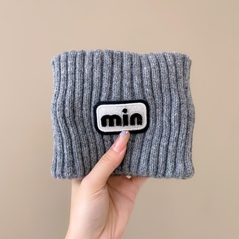 "Korean Influencer Wool Knit Headband: Women's Wide-Edge, All-Season Sports Scarf"