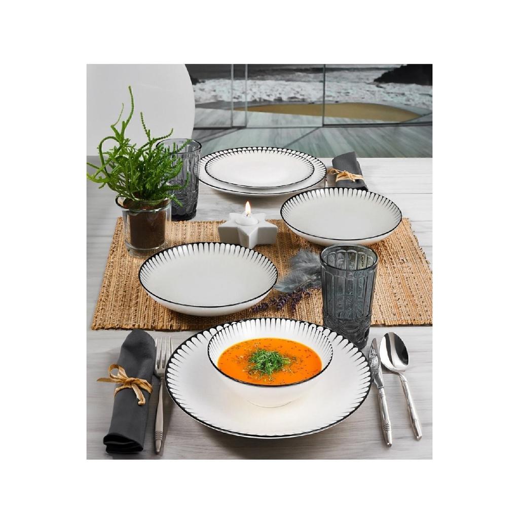 Фарфоровый обеденный сервиз Lina из 24 предметов Gbsatn24y4r33063