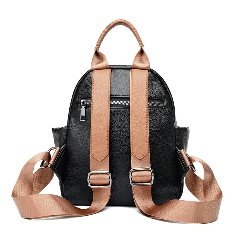 Рюкзак женский контрастный цвет дорожная сумка многофункциональная сумка через плечо