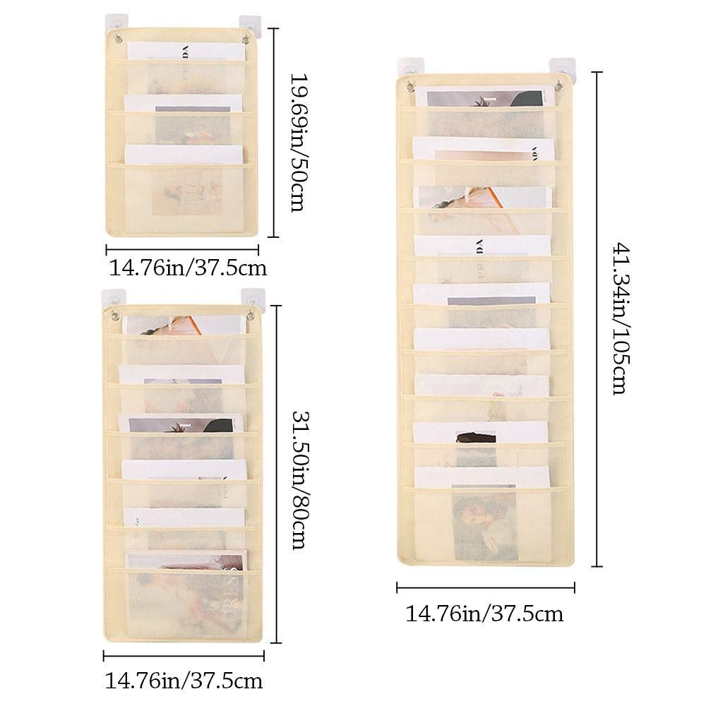 Document Hanging Storage Bag Oxford Cloth Storage Pocket Chart Hanging File Folding
