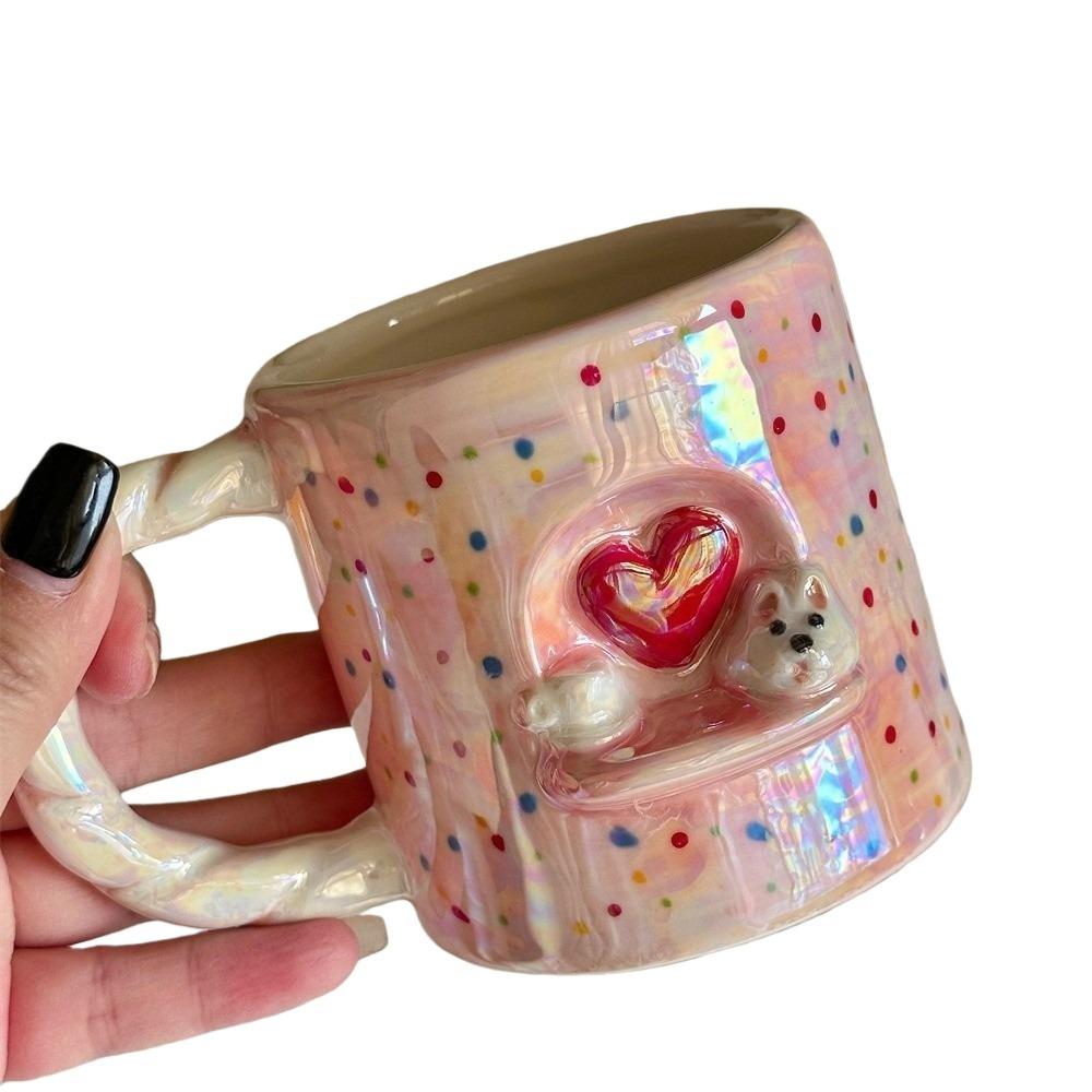 Cartoon Coffee Mug 320 ml Tea Cup Water Cup Puppy Ceramic Milk Cup  Valentine's Day Present