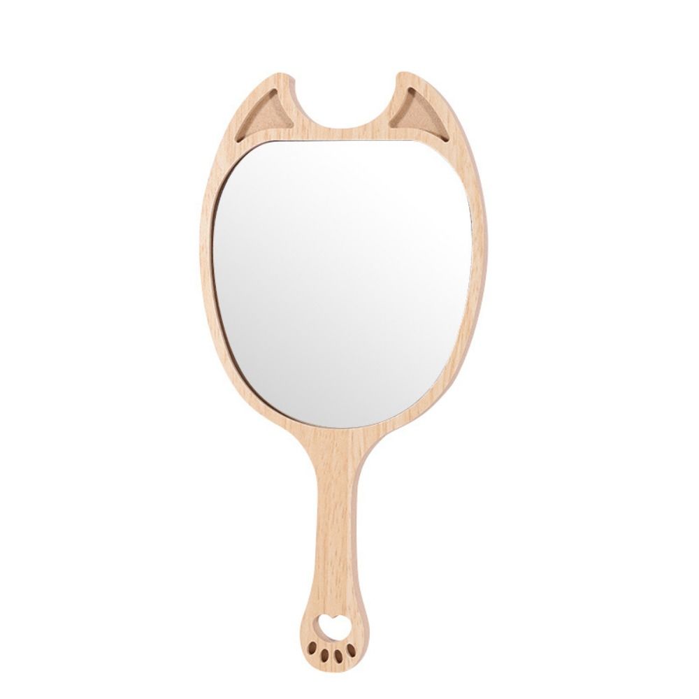 Portable Makeup Mirror with Handle Creative Cosmetic Mirror Gift Handheld Mirror  Makeup Use