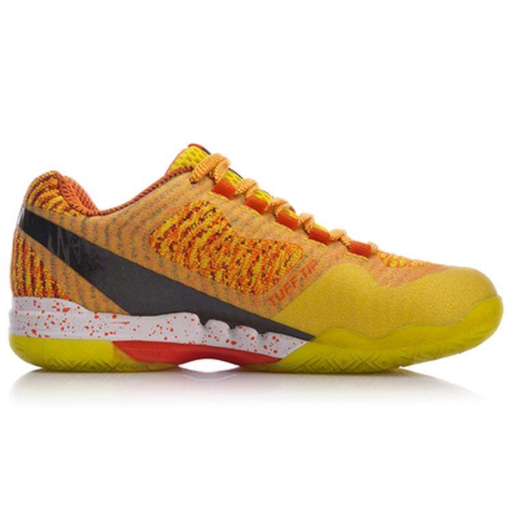 Кроссовки для бадминтона Li Ning Pioneer Fabric Professional Competition с амортизацией и отскоком, женские, лимонно-желтые, AYAN016-1