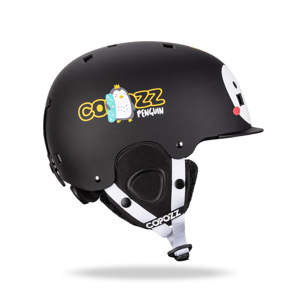 COPOZZ  Kids Cartoons Ski Helmet  Integrally-molded Safety Outdoor Skiing Cycling Protection Helmet Skiing Equipment