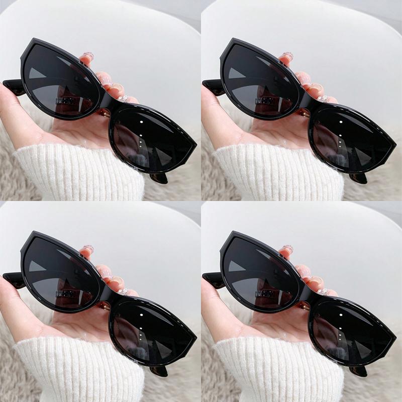 1/4Pcs New Fashion Small Cat Eye Sunglasses Vintage Brand Designer Sun Glasses Female Multi Color Simple Style Eyewear Uv400