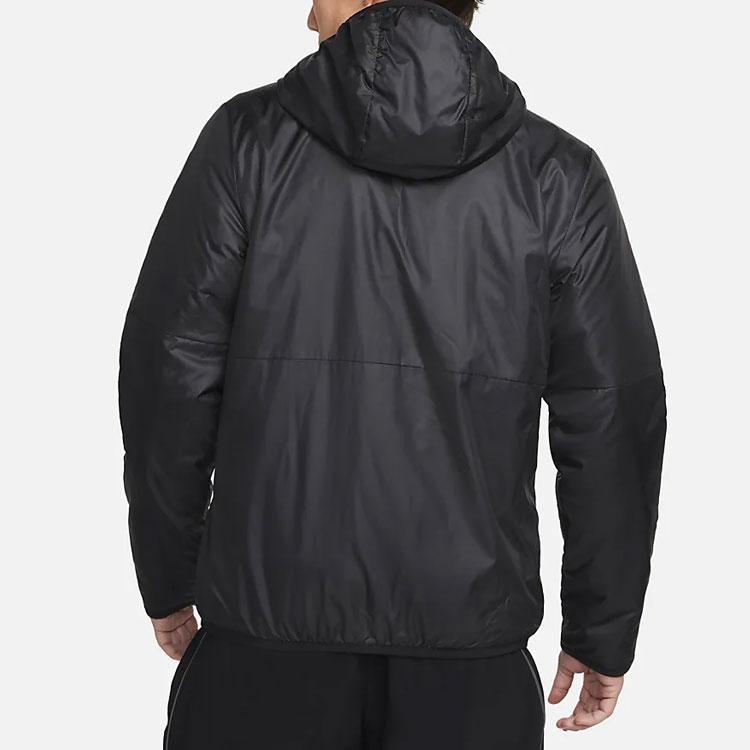 Nike Однотонная куртка с капюшоном и длинными рукавами Мужские куртки Черный CW6768-010