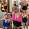 One Piece Swimwear Women Plus Size  Black Halter  Swimsuit Push Up Bathing Suit Sexy Waist Bodysuit